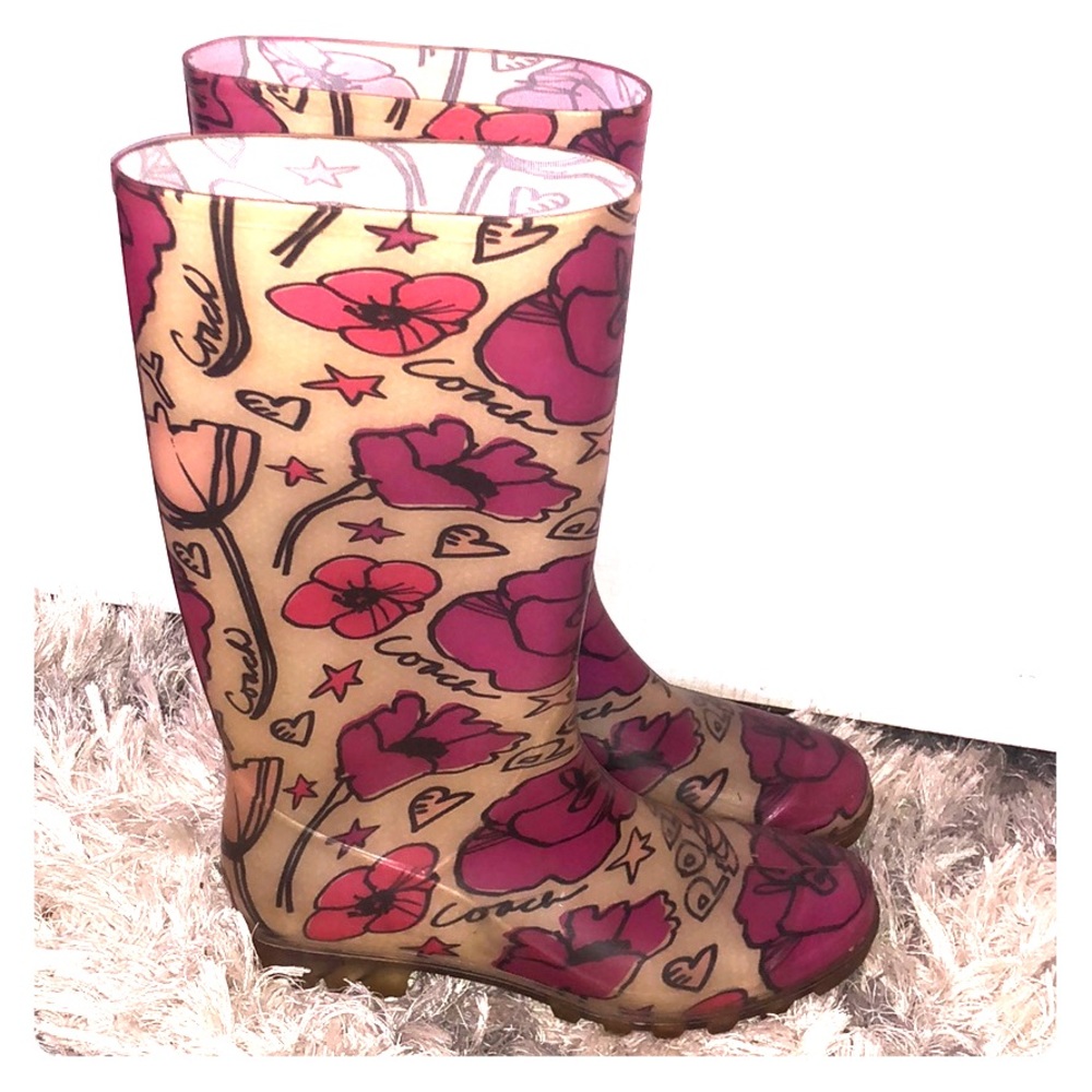 Coach Poppy Rain boots!